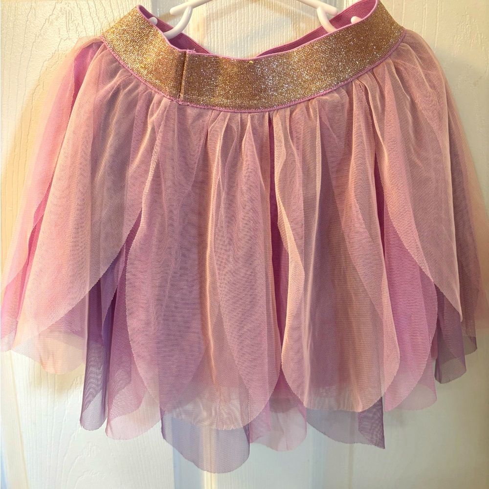 Boden flower petal tulle skirt
